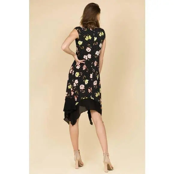 Sleeveless Asymmetrical Summer Dress fiberartboutique.com